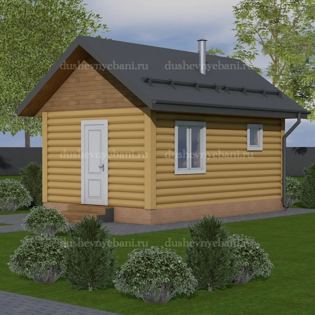 Баня из бревна