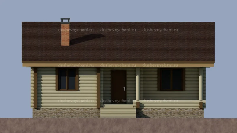 Дом из бревна размер 10 на 10.5