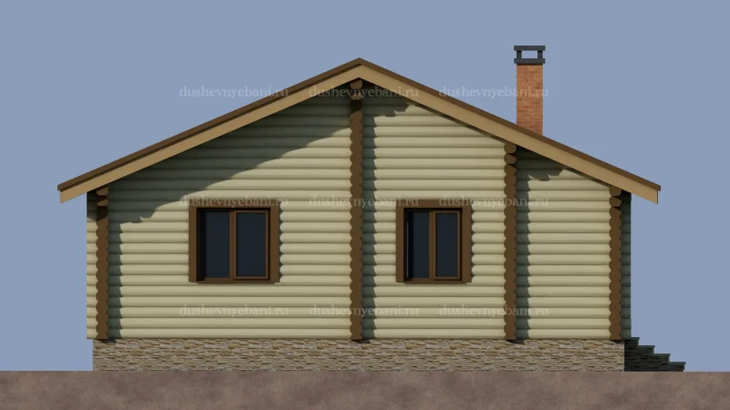 Дом из бревна размер 10 на 10.5