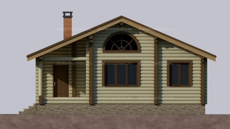 Дом из бревна размер 10 на 10.5
