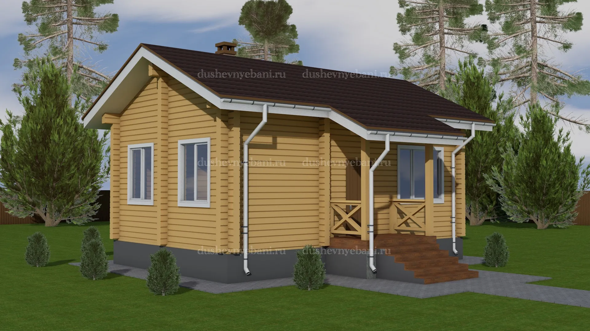 Дом из бревна