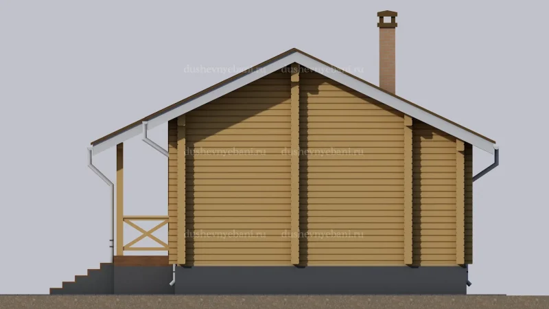 Дом из бревна 8 на 4