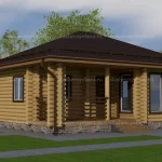 Дом из бревна 9 на 8