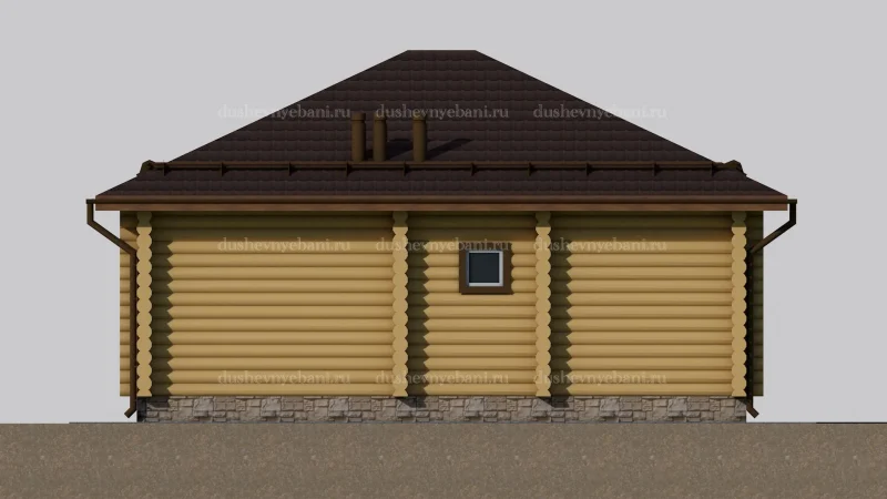 Дом из бревна 9 на 8