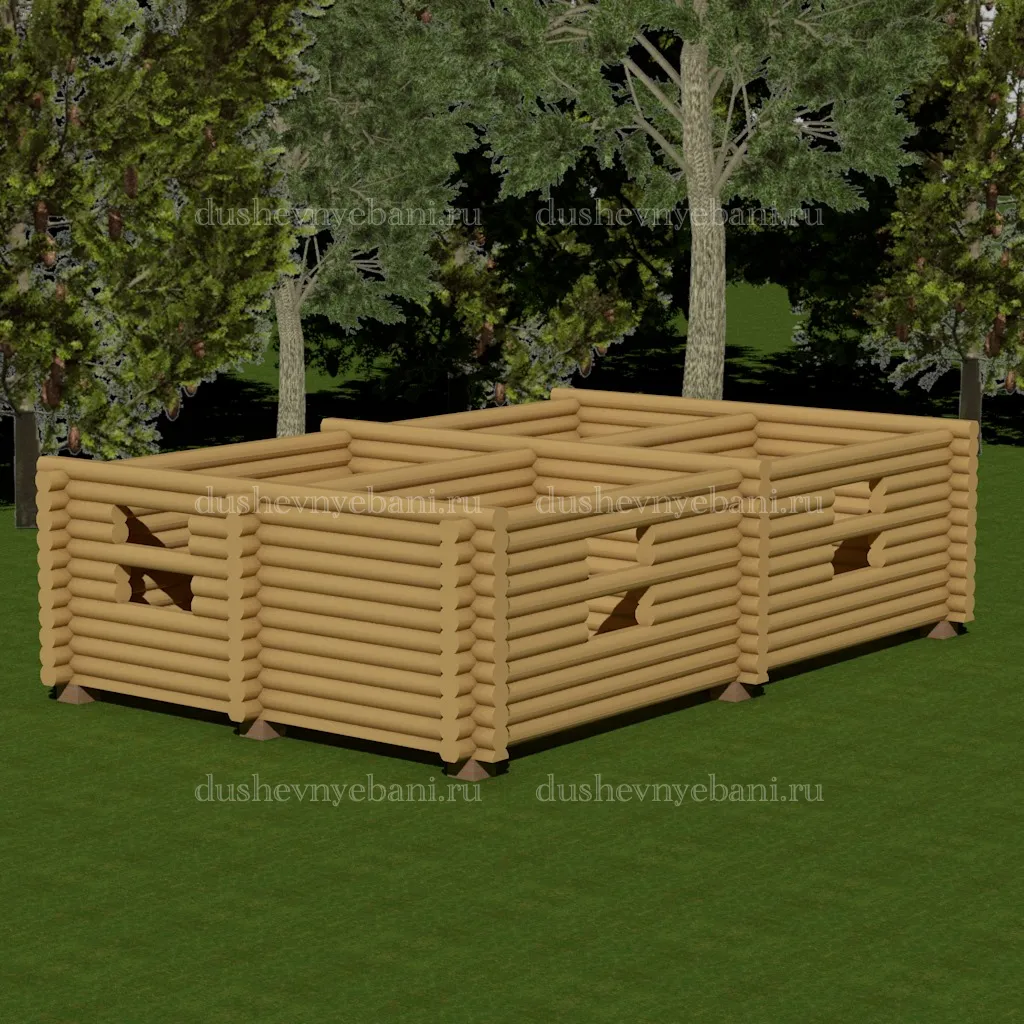 Срубы домов